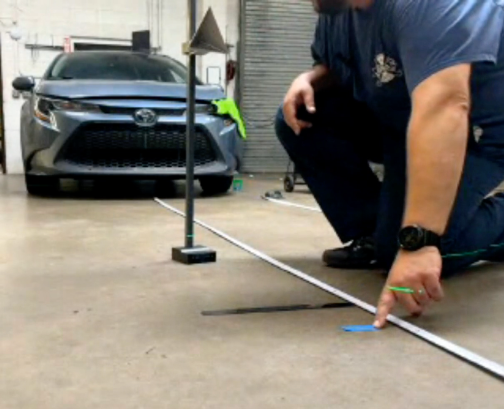 2020 Toyota Corolla Measuring Front Distance For Radar Cone