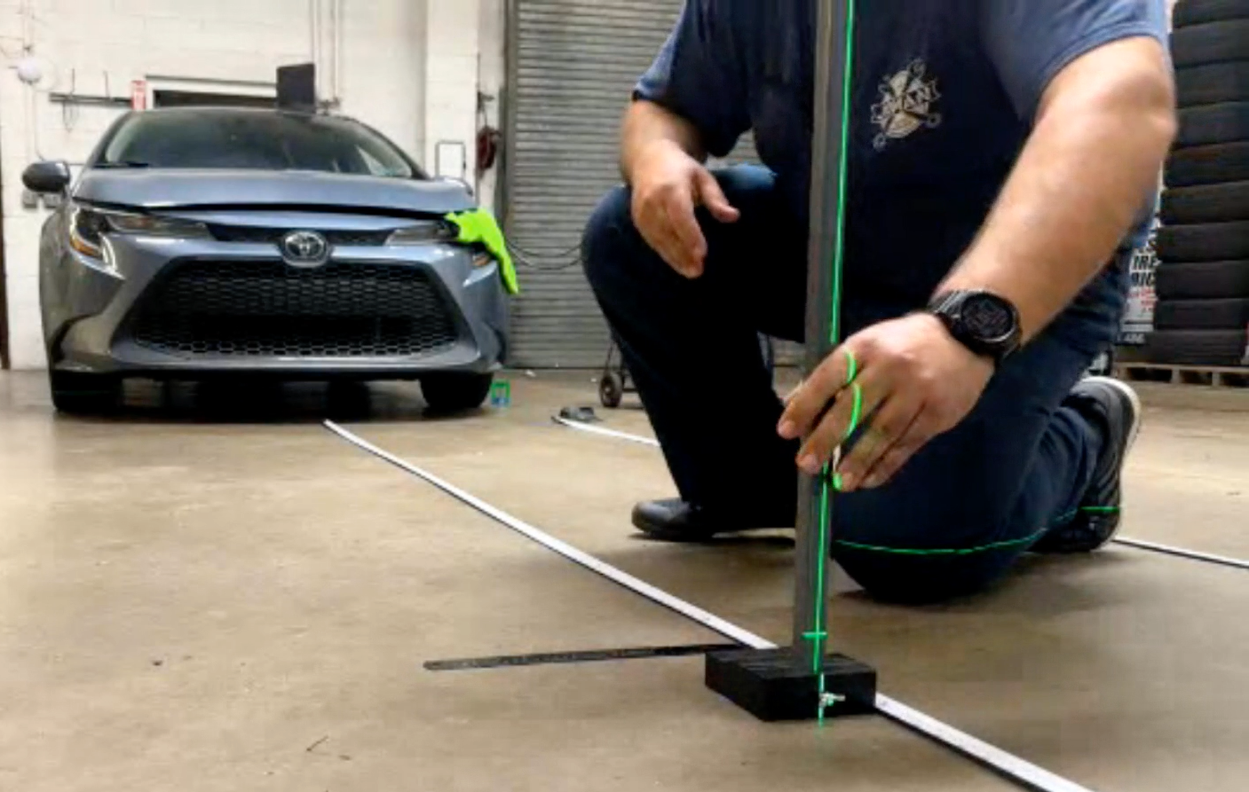 2020 Toyota Corolla Setting Up Radar Cone